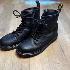 Dr. Martens Black Leather Lace-Up Boots